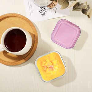 Conteneur en aluminium rose de 150 ml pour gâteaux et desserts, moule à yaourt en aluminium, moules à pâtisserie carrés jetables en aluminium avec couvercles - Product Image 5