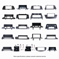 Kit Bingkai Bezel Radio Mobil ABS untuk Kia Sportage 2008-2017 Panel Trim Dasbor Navigasi Android QLED IPS Matte Black