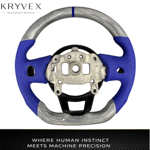 Volante Deportivo Personalizado de Cuero y Fibra de Carbono Kryvex para <span class=keywords><strong>Jeep</strong></span> <span class=keywords><strong>Wrangler</strong></span> JL Gladiator JT <span class=keywords><strong>Rubicon</strong></span> 2018-2026 - Product Image 5