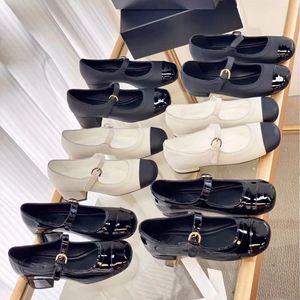 Escarpins à lacets en cuir verni légers et respirants, à bout carré, talon fin de 5 cm, avec coussinet en papier PU de qualité supérieure, collection été 2025 (OEM/ODM) - Product Image 6