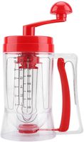 Distributeur de pâte à cupcakes et crème pour crêpes, en plastique, portable, avec tasse doseuse Tritorium de 800 ml (28 oz) et batteur à œufs