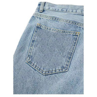 Jeans en denim imperméable à taille mi-haute, droits, respirants, mignons, doux, floraux, vintage, sexy, pour toutes les saisons, pour femmes, en gros