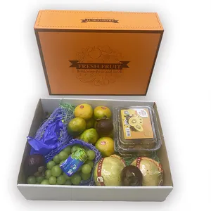 Cartons en carton à trois plis Fraise Orange Ananas Légumes Fruits Banane Boîtes en carton d'expédition personnalisées avec logo pour Apple