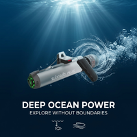 Scooter sous-marin ultra-compact personnalisable 800W, véhicule de propulsion hydrodynamique cylindrique pour plongée sous-marine, forte poussée