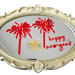 Decoración de Pastel de Acrílico con Fuegos Artificiales de Miel y Dulzura para Nochevieja, Adorno para Pastel del Festival de Primavera 2026 - Product Image 5