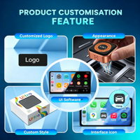 Adaptador Inalámbrico Carplay 4 en 1 Inteligente de Alta Velocidad con Mirrorlink, Ultra Car TV, Ai Box, Dongle USB para Apple y Android Auto