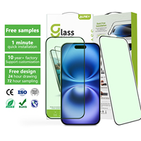 Haute qualité 2.5D 9H allemagne Certification Anti lumière bleue Film de verre trempé pour I Phone 14 15 16 Pro Max protecteur d'écran