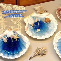 Ins Style Natural Sea shell Luxus Weihrauch Private Label Duft kerzen Geschenks ets für Hochzeit Weihnachten DIY Crafts