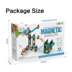 Samtoy bricolage jeu tige <span class=keywords><strong>Construction</strong></span> jouets cadeau grandes tuiles <span class=keywords><strong>de</strong></span> jeu magnétiques 45 pièces blocs <span class=keywords><strong>de</strong></span> <span class=keywords><strong>construction</strong></span> magnétiques pour les enfants - Product Image 5