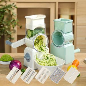 Wholesale Manual Multifunctional Hand <b>Roller</b> Wiper Fruit Potato Grater Slicer Rotary Drum Cheese Vegetable Cutter Chopper - Product Image 1