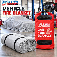 Couverture anti-feu professionnelle pour véhicules d'urgence, solution d'isolation pour les incendies de batteries au lithium