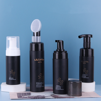 Flacon à pompe en mousse plastique marron mat personnalisé 100/120/150/200ml Distributeur de cosmétiques moussants Emballage pour pulvérisateur à pompe à lotion
