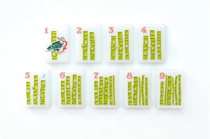 Portable 4-Player Plastic <b>Mahjong</b> <b>Set</b>, Classic Animal & Flower Design - Product Image 2
