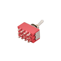 Interrupteur à bascule miniature 4PDT 12 broches MTS-402 interrupteurs ON-ON 5A 250V 2A
