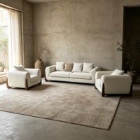 Ensemble de canapés de salon modernes et luxueux, confortables, en tissu, avec coussins moelleux haute densité, couleurs personnalisables, meubles pour la maison