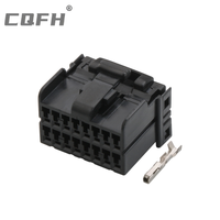 174046-2 Connecteur pour véhicule à énergie nouvelle, boîtier de faisceau de câbles de phare de voiture, bornes en nylon 16 broches, étanchéité IP66, pour applications électriques automobiles