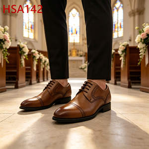 YYR, Chaussures habillées élégantes à double articulation, en cuir pleine fleur, pour cérémonie, modèle Hua Singh Derby HSA142 - Product Image 2
