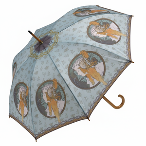 AU-02222 Mucha bronzo e rose in legno salta ombrello stile Art Deco categoria di prodotto - Product Image 1