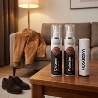 Kit de nettoyage professionnel pour chaussures en daim, kit d'entretien premium pour chaussures en daim, kit de nettoyage de chaussures avec protecteur nettoyant pour chaussures