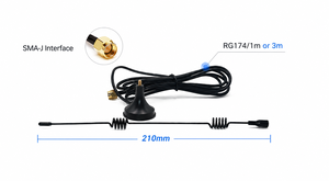 <span class=keywords><strong>Antenne</strong></span> extérieure verticale à gain élevé 1M 5dBi avec <span class=keywords><strong>fixation</strong></span> par ventouse/vis pour fréquences 690-960MHz et 1710-2690MHz pour 4G LTE - Product Image 3