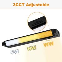 Certifié UL ETL 120v enfichable ou câblé CCT led rotatif cuisine sous éclairage d'armoire