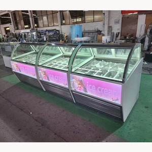 Đôi hàng thương mại Kem hiển thị tủ đông <span class=keywords><strong>Gelato</strong></span> <span class=keywords><strong>Showcase</strong></span> - Product Image 4