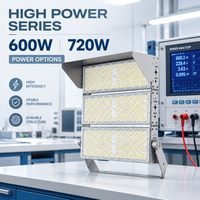 Projecteur LED à trois modules 600W 720W, série haute puissance, puce Lumileds, driver Inventronics pour projets de stades et ports