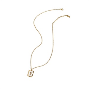 สร้อยคอจี้แบบโซ่สแตนเลสสตีลชุบทอง 18K สำหรับผู้หญิงในวันครบรอบ - Product Image 4