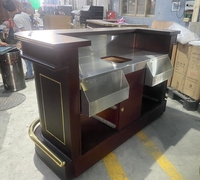 Comptoir de bar mobile de luxe moderne de grande capacité pour la réception des armoires de cuisine Hôtels Écoles Hôpitaux Salles et centres commerciaux