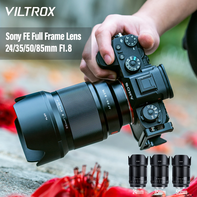 VILTROX Lente De Camara De 24mm, 35mm, 50mm, 85mm, F1.8, Marco Completo AF, Gran Apertura