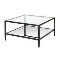 Table basse en verre moderne pour salon, table centrale carrée