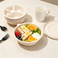Boîte à dessert jetable en PET de qualité alimentaire, biodégradable, compostable, résistante aux micro-ondes, étanche, avec impression de logo personnalisée en relief