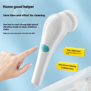 Long-Handheld Five-Headed Steel Wire Ball Eco-Friendly <strong>Electric</strong> <strong>Cleaning</strong> <strong>Brush</strong> for Kitchen Dishwasher Toilet Use - Product Image 4