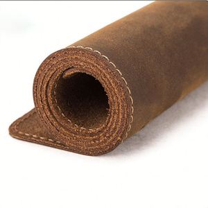 Vintage Real Leather <b>Large</b> Brown Comfortable Dirt-Resistant Men's Office <b>Desk</b> Mat Mouse Pad - Product Image 5