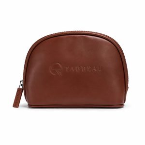 Pochette de maquillage en cuir PU de luxe, logo personnalisé, étui à maquillage portable, fermeture éclair, organiseur de beauté et de toilette pour femmes, voyage - Product Image 3