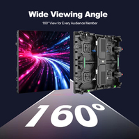 Écran LED P1.953/1.64x1.64ft intérieur sans soudure, affichage LED couleur pleine résolution à petit pas de pixel, mur vidéo LED pour cinéma maison