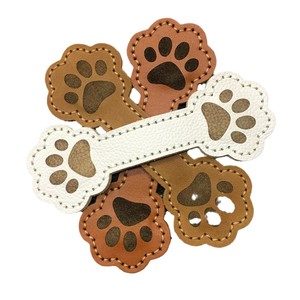 Marque-page promotionnel créatif en cuir avec clip magnétique en forme d'os et motif <span class=keywords><strong>griffe</strong></span> en relief, idéal comme cadeau pour étudiant - Product Image 3