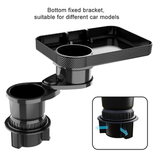 قابل للتعديل 2 في 1 سيارة كوب كوب محول حامل كوب متعدد الوظائف درجة دوران تنظيم وجبات السيارة - Product Image 4