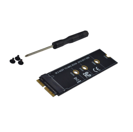 New Newest M Key M.2 NGFF PCIe AHCI SSD Adapter Card for MACBOOK Air 2013 2014 2015 2017 A1465 A1466 Pro A1398 A1502 A1419 2230-2280 SSD M2