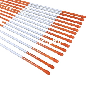 แท่งไฟเบอร์กลาสสีส้ม48 "ที่ทำเครื่องหมายช่องลมด้วยเทปสะท้อนแสง - Product Image 3