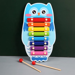 <span class=keywords><strong>Xylophone</strong></span> à 8 tons en forme d'animal, jouet musical à percussion manuelle, instrument de musique pour enfants - Product Image 6