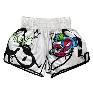Vente en gros d'usine de shorts de Muay Thai pantalons de boxe respirants pour hommes et femmes shorts MMA d'entraînement sportif - Product Image 5