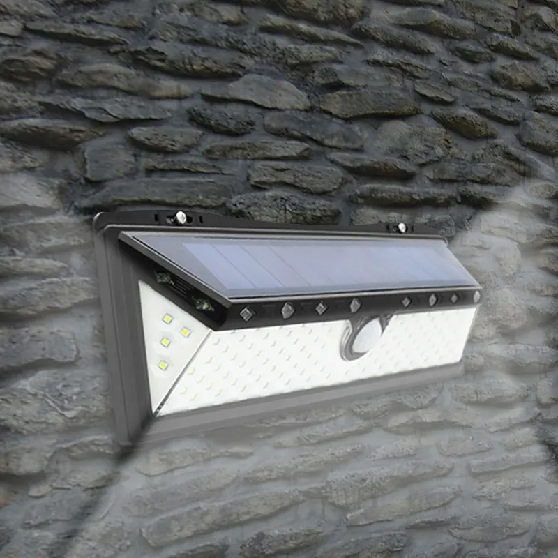 Amazon Hot Outdoor IP65 Solar Garden Light SMD LED Emergency PIR Motion Sensor Wall Lighting