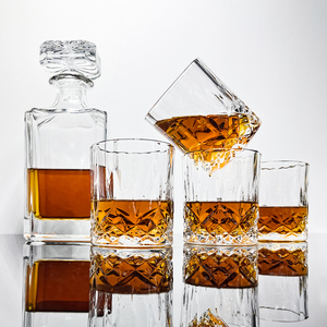 Juego de regalo de negocios al por mayor de fábrica, decantador de whisky de lujo, caja de regalo corporativa, botella de whisky de cristal, juego de regalo promocional - Product Image 3