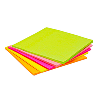 Cubes de notes autocollantes personnalisables durables en gros, 3x3 pouces, 5 couleurs, 100 feuilles par bloc, papeterie pour étudiants