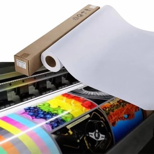 Rouleau de papier synthétique PP auto-adhésif, imprimable, brillant ou mat, pour impression numérique jet d'encre, 140g/120g - Product Image 1