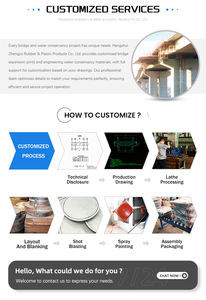 맞춤 절단 서비스 스트립 패턴 고무 방수벽 고품질 고무 스트립 워터스톱 건설 콘크리트 조인트용 - Product Image 5