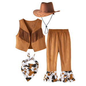 Disfraz de Vaquero para Niños, Ropa de Estilo Occidental para Fiestas de Halloween, Disfraz de Vaquera para Niños, Disfraz de Carnaval Hippie - Product Image 6