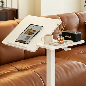 <span class=keywords><strong>Table</strong></span> de bureau réglable portable pour ordinateur portable, <span class=keywords><strong>table</strong></span> <span class=keywords><strong>d</strong></span>'appoint pour canapé, bureau <span class=keywords><strong>à</strong></span> domicile, chevet, blanche - Product Image 3