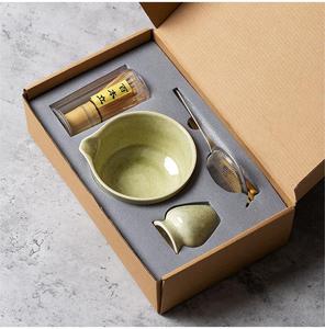 4pcs service à thé de style japonais traditionnel bol à <span class=keywords><strong>matcha</strong></span> en céramique avec support de fouet en bambou <span class=keywords><strong>Kit</strong></span> de <span class=keywords><strong>matcha</strong></span> de cérémonie - Product Image 6